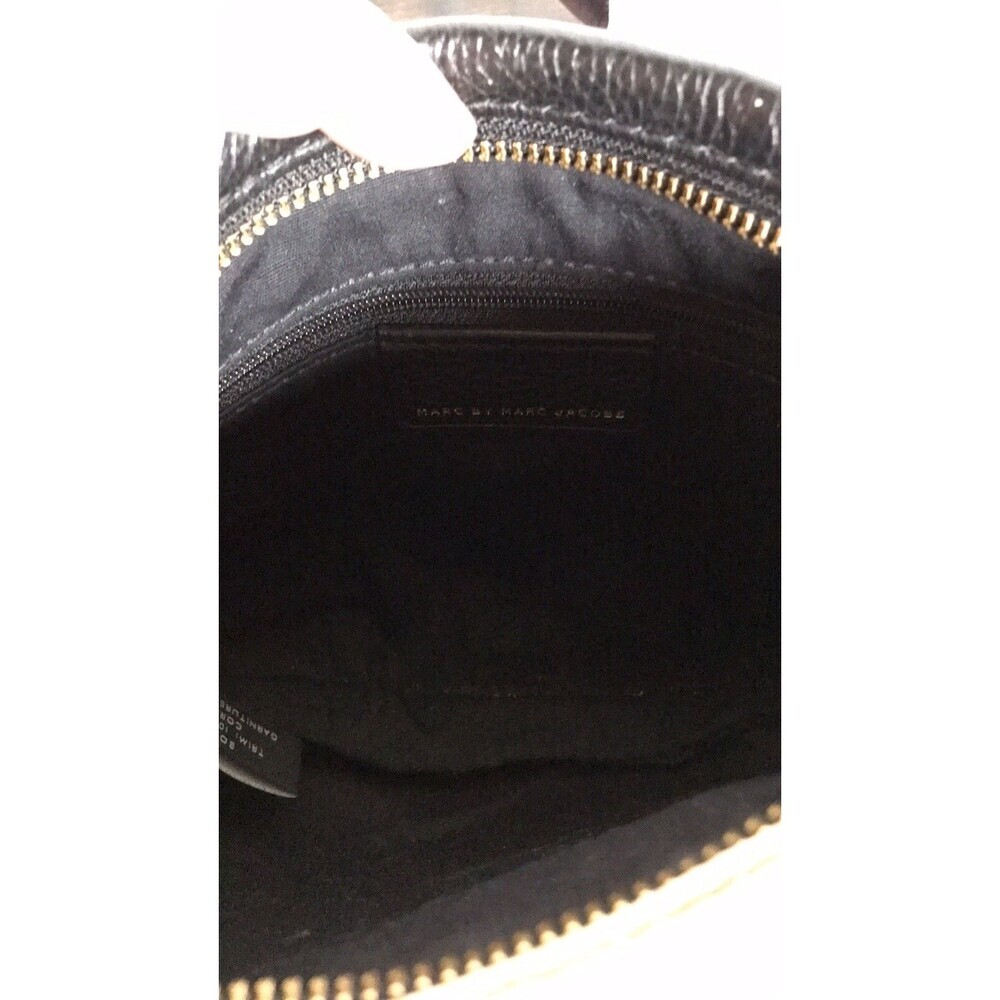 Marc Jacobs Womens Leather Crossbody Small Bag Black Beige Color block  Y2K - Picture 4 of 11